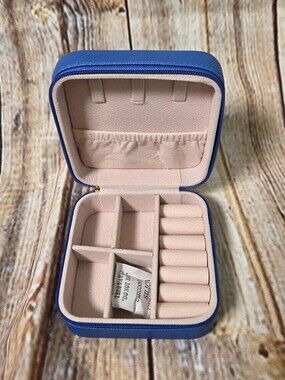 Travel Jewelry Case NEW Blue